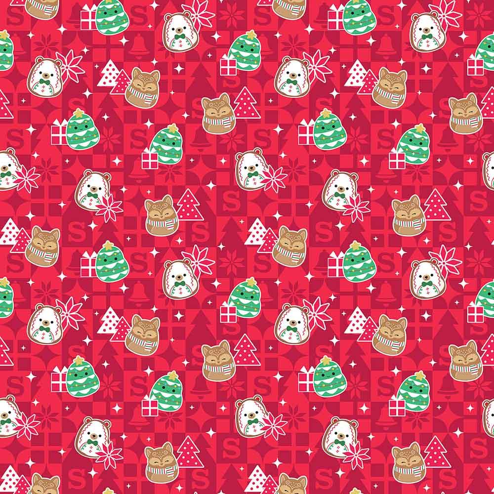 Image of Northcott Fabrics - Squish The Season - Original Squishmallows - Holiday Squish - Red - Yardage