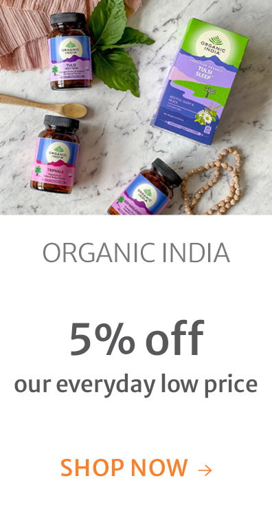 5% off our everyday low price on Organic India