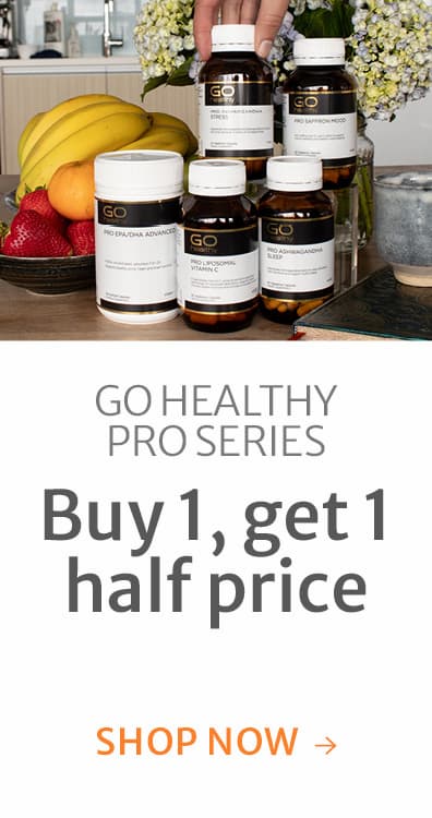 Buy 1, get 1 half price on GO Healthy PRO Series