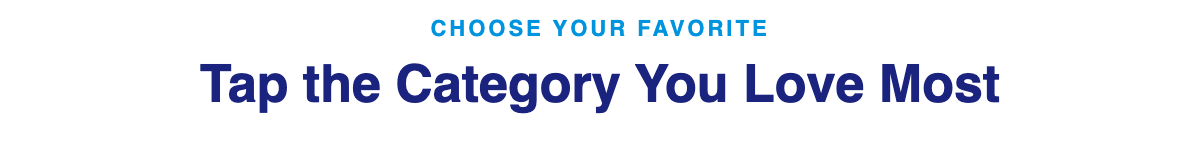 Choose your category section header