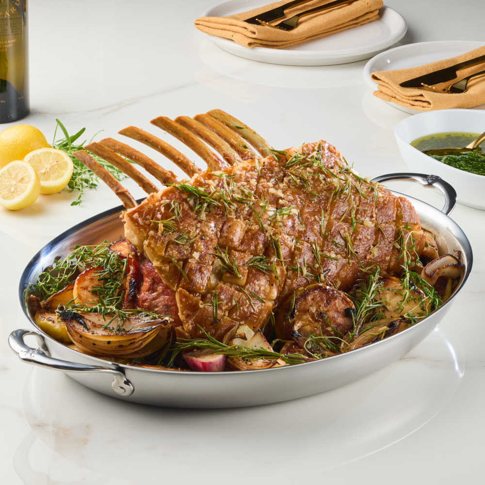 IMG: Meat cooked in Hestan Large Oval Roaster