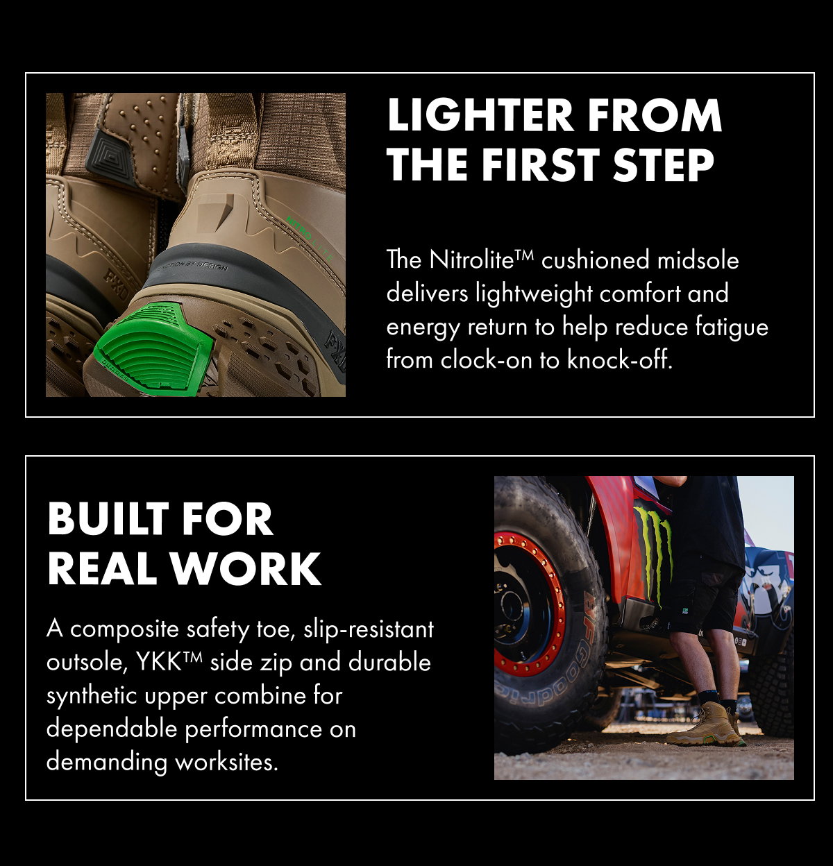 LIGHTER FROM THE FIRST STEP | BUILT FOR REAL WORK