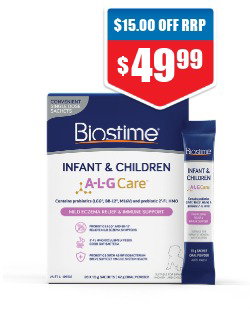 Save on Biostime Infant & Children A-L-G Care 28 Sachets at Chemist Warehouse sale ends 6 Ausgust 2026
