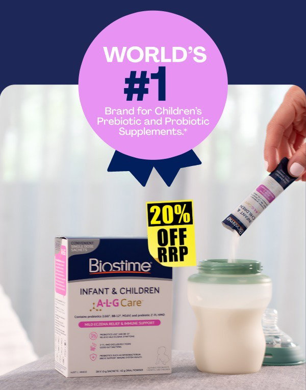 Save on Biostime Infant & Children A-L-G Care 28 Sachets at Chemist Warehouse sale ends 6 Ausgust 2026