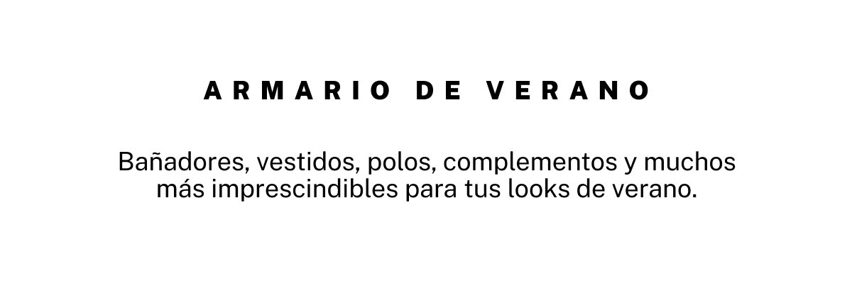ARMARIO DE VERANO