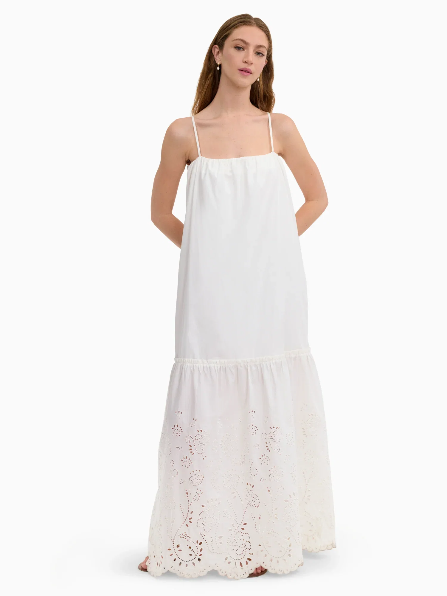 Image of Brielle Poplin Eyelet Dress