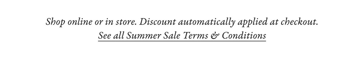 Summer Sale Terms & Conditions