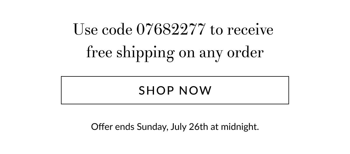 Free shipping on any order [Click here to Shop now]