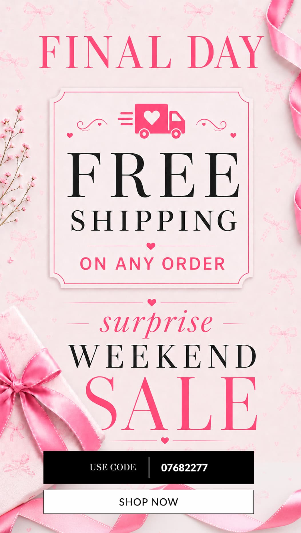 Free shipping on any order