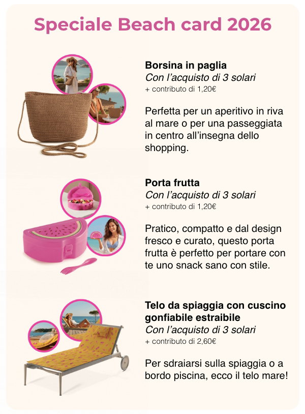 Speciale Beach card 2026