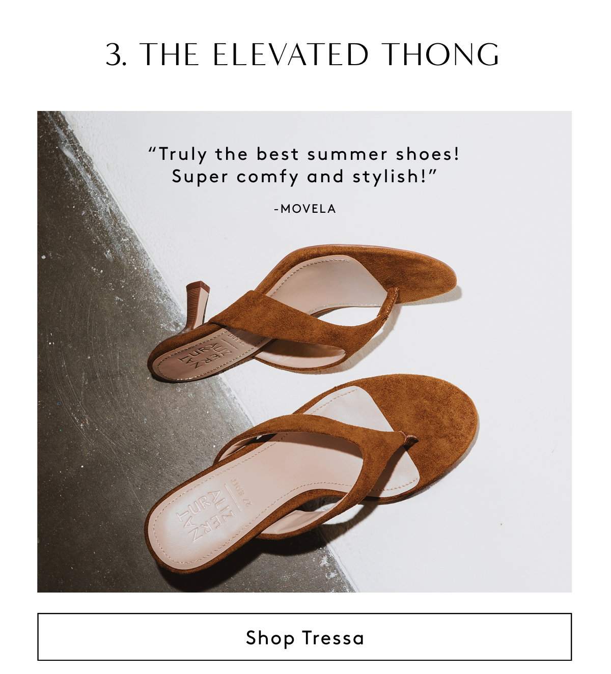 3. The Elevated Thong - “Truly The Best Summer Shoes! Super Comfy And Stylish!” - Movela | Shop Tressa