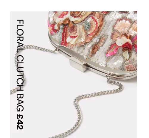 Floral Clutch Bag £42