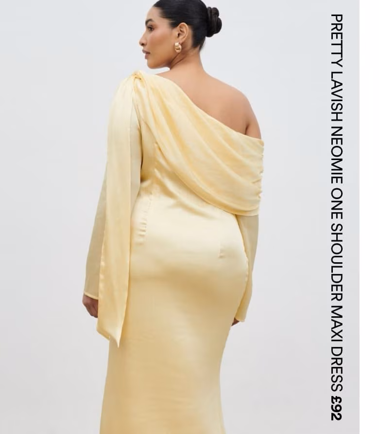 Pretty Lavish Neomie One Shoulder Maxi Dress £92
