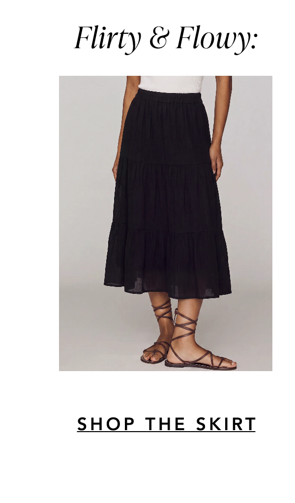 Pull On Tiered Maxi Skirt