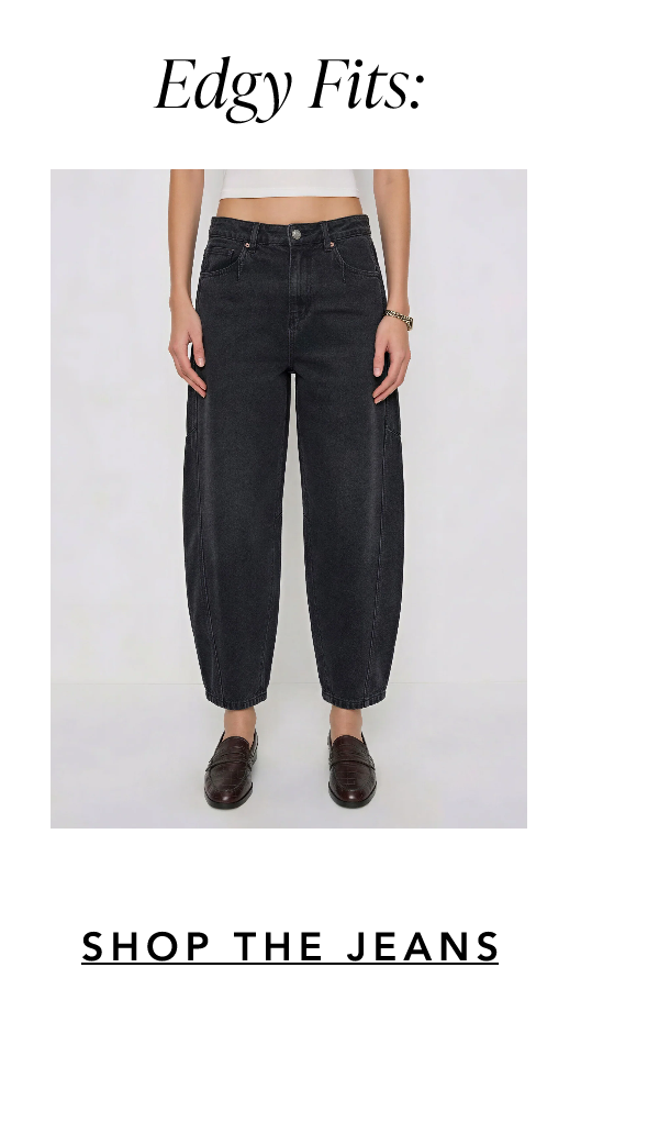 Barrel Leg Denim Jeans