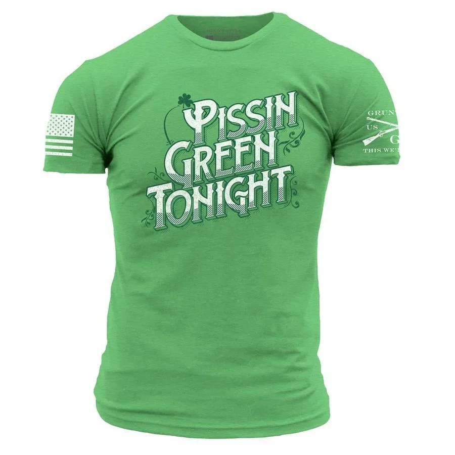 Image of Pissin' Green T-Shirt - Kelly Green