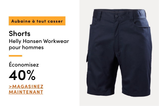 Aubaine à Tout Casser Shorts Helly Hansen Workwear pour hommes économisez 40%