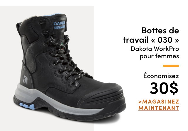 Bottes de travail « 030 » Dakota WorkPro pour femmes économisez 30$