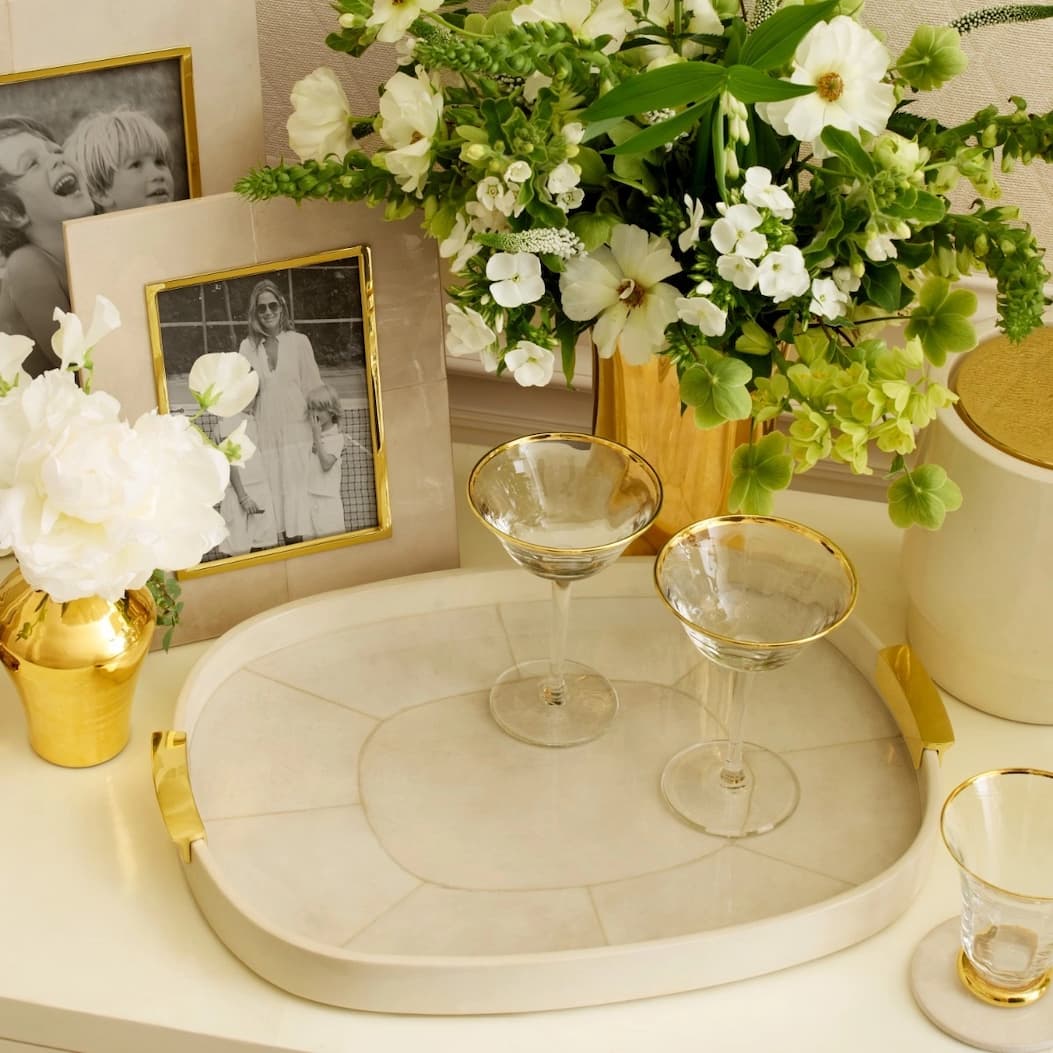 LIVIO PARCHMENT SERVING TRAY