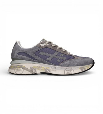 Zapatillas de piel Moerund marino, gris