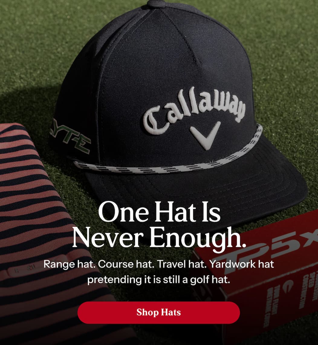 Range hat. Course hat. Travel hat. Yardwork hat pretending it is still a golf hat.