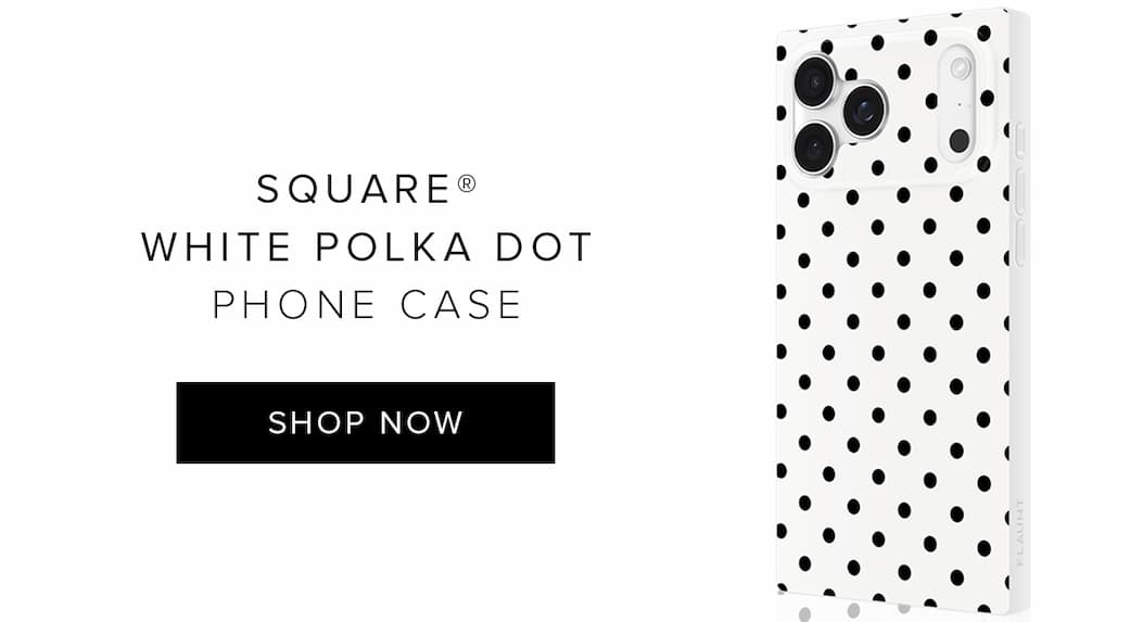 white polka dot