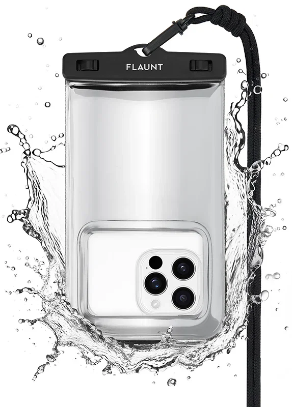 Image of Silver Metallic Waterproof Phone Pouch