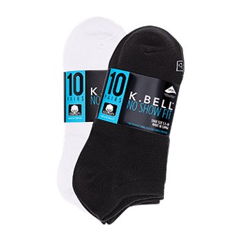 K. Bell Women's No-Show Socks