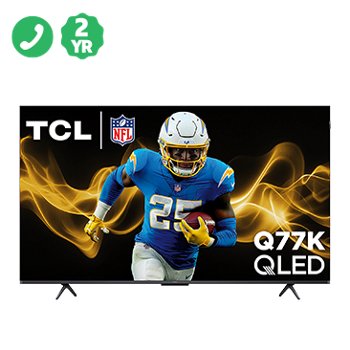 technical support, second-year warranty. TCL 75-inch Class - Q77K Series - 4K UHD QLED Smart TV