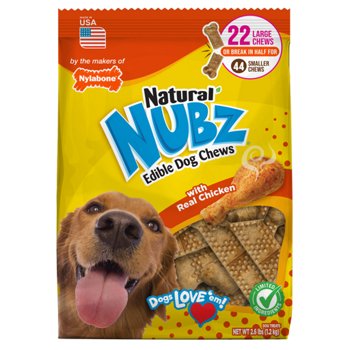 Nylabone Natural NUBZ Edible Dog Chews