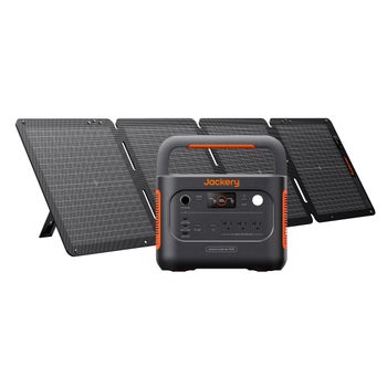 Jackery Explorer 1500 V2 Solar Generator with 100W Solar Panel