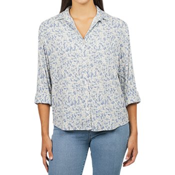 Jachs Girlfriend Women's ¾ Sleeve Button-Up Shirt