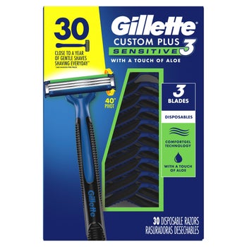 Gillette Custom Plus3 Sensitive Disposable Razors