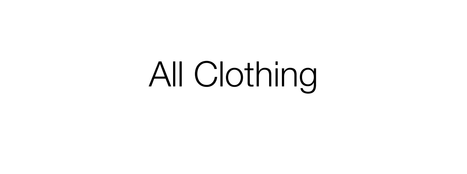 All Clothing