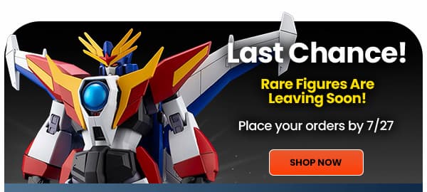 Rare Figures Leaving Soon Place Your Orders by Monday 07/27