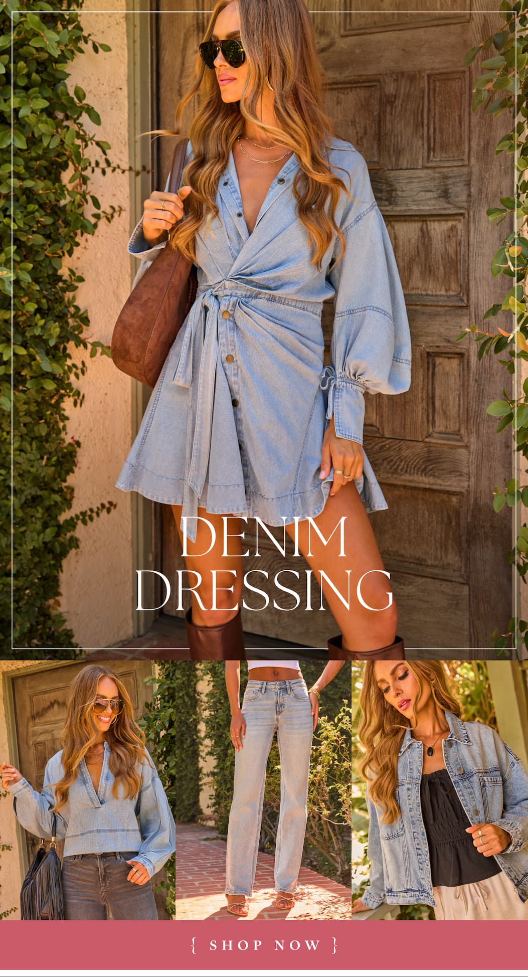 Denim Dressing. Shop Now