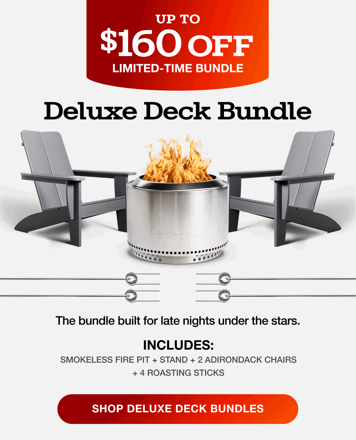 Yukon 27 Fire Pit Deluxe Deck Bundle