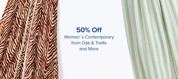 50% off womens contemporary from Oak and Trellis and more. Shop now. A zebra print skirt.