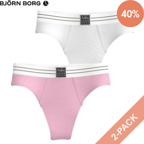 2 Pakkaus Björn Borg Original Thongs