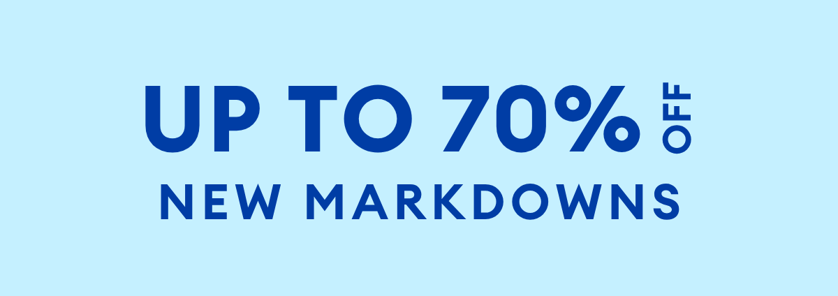 Up to 70% OFF CLEARANCE ITEMS