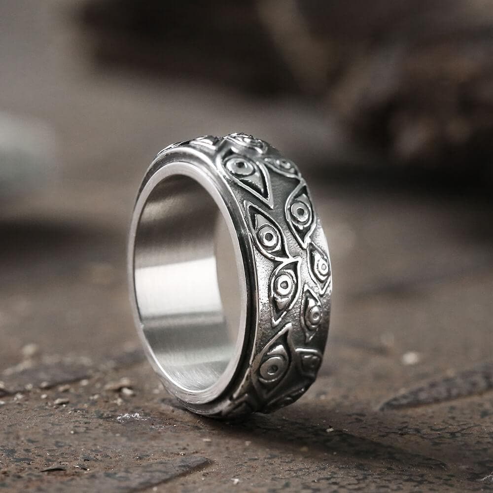 Image of Eye of Providence Stainless Steel Spinner Ring