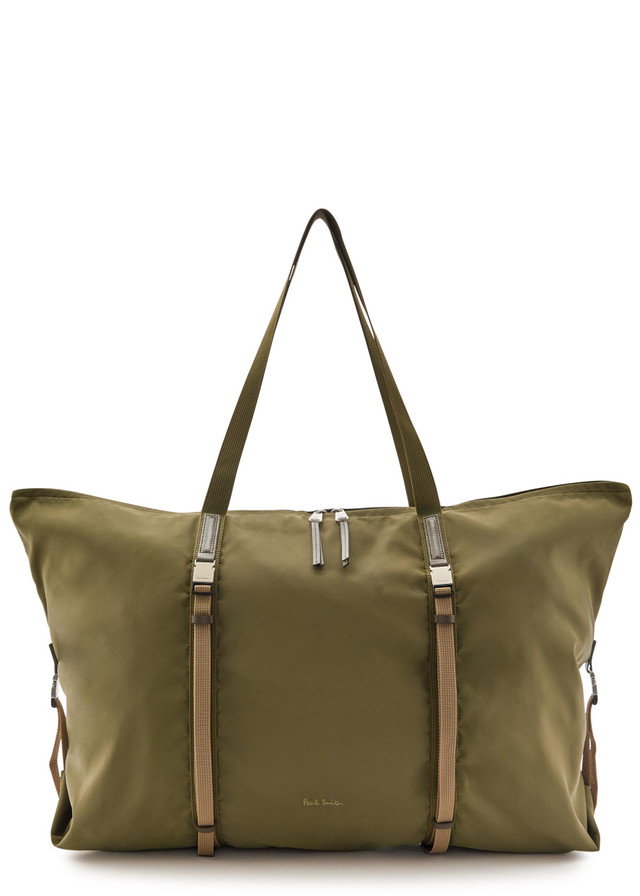 PAUL SMITH Logo-embroidered nylon holdall bag