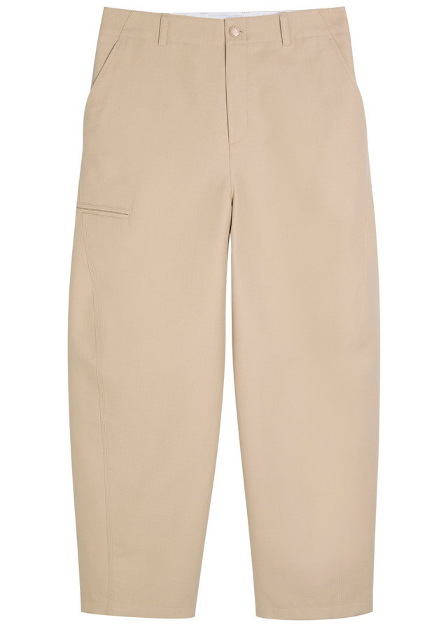 GIVENCHY Couture Workwear wide-leg cotton trousers