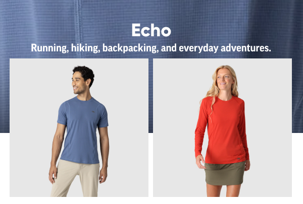 Shop the Echo sun shirt collection, which is our lightest performance fabric with UPR protection.