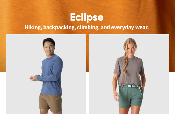 Shop the Eclipse sun protection collection which features our newest fabric with breathable comfort and UPF 50+ protection.