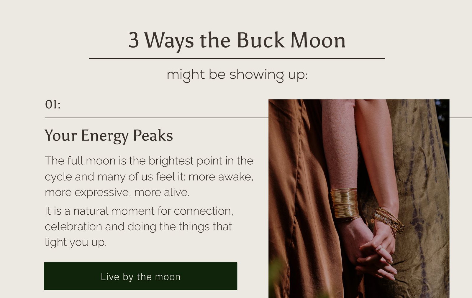 Live by the moon