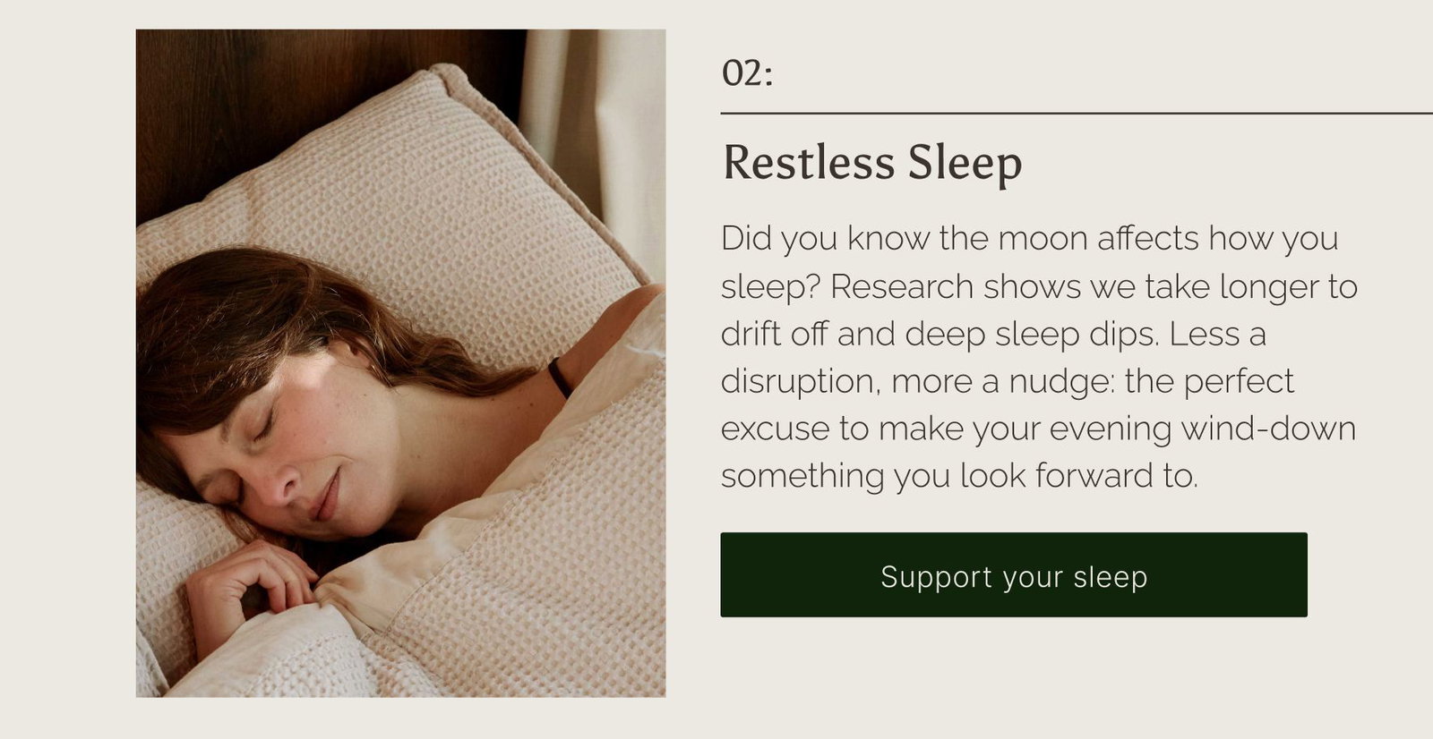 Support your sleep