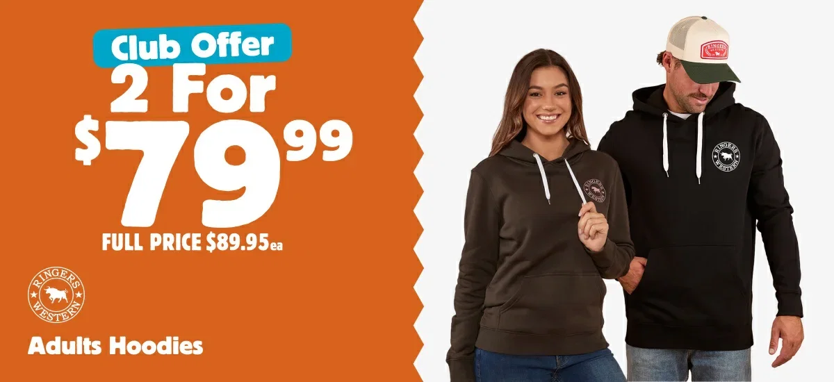 2 for $79.99 Adults Hoodies by Ringers Western