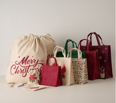 Kringle Express 36pc Reusable Gift Bags & Tags Set