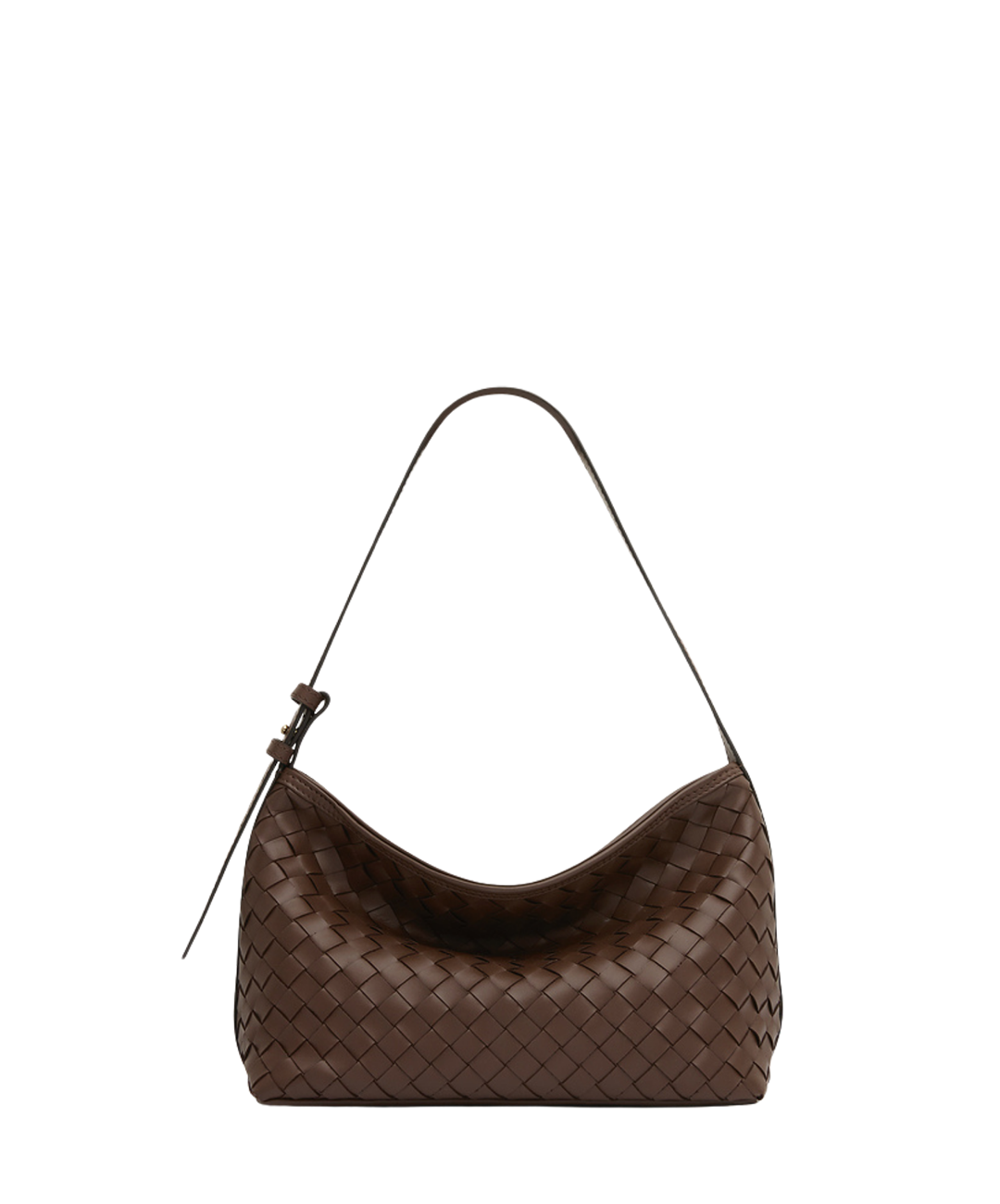 Elena Woven Shoulder Bag Chocolate